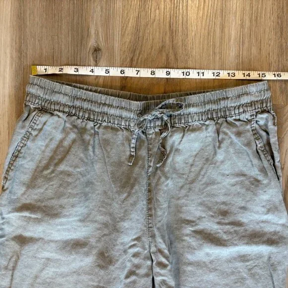 H&M Tapered 100% Linen Pants Women's Medium - Picture 5 of 6